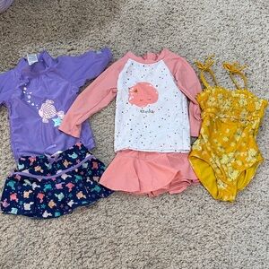 Kids Swimwear and Rash Guard Set
